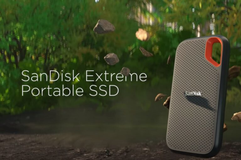 SSD Portable SanDisk Extreme NVMe - USB-C 1 050 Mo/s - Résiste Eau Et Poussière - Neuf