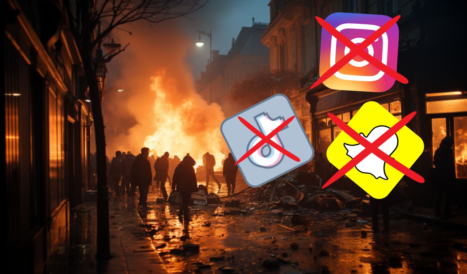 Emmeutes France, Couper les Réseaux Sociaux