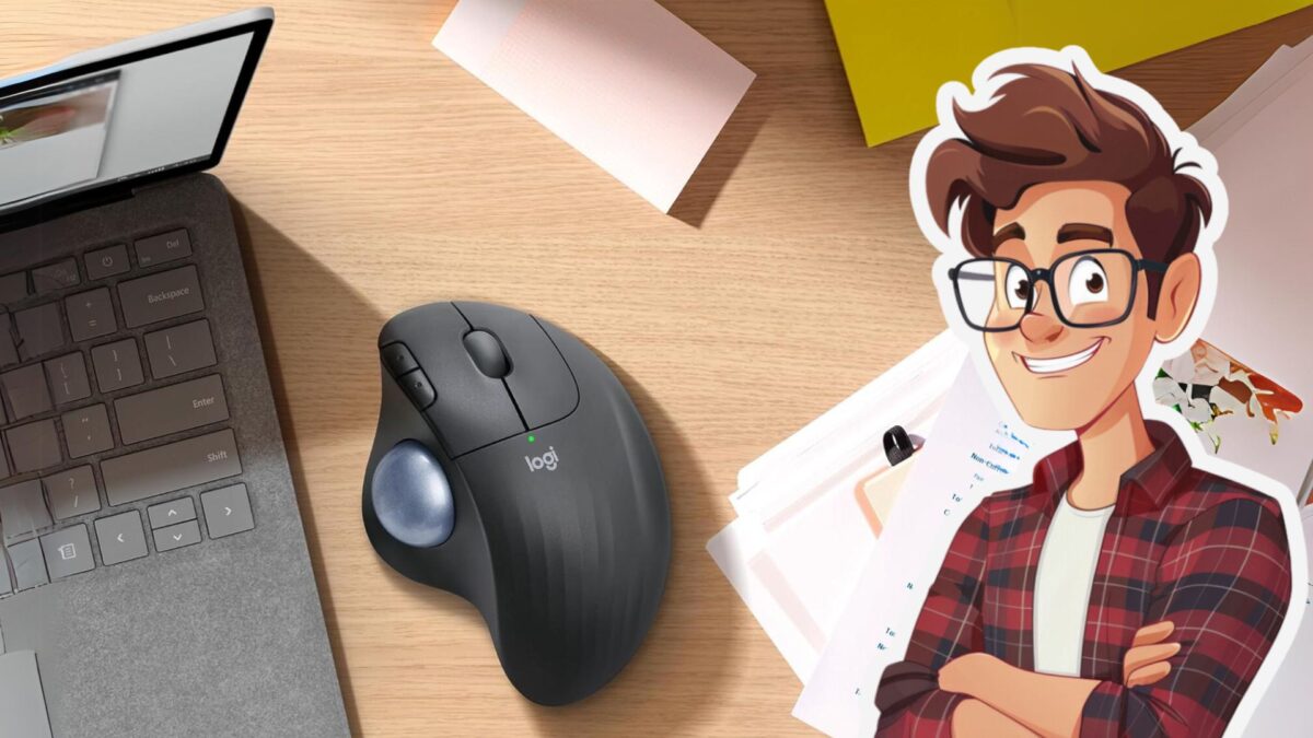 Logitech Souris sans fil ERGO M575 avec trackball
